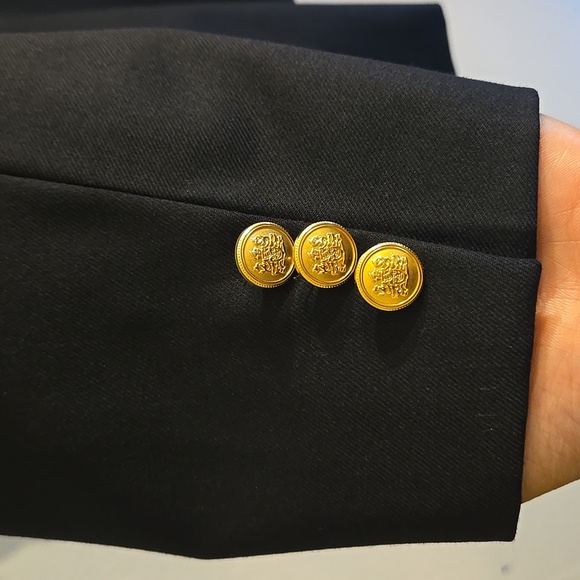 Aquascutum London Black Blazer with Gold Buttons - Picture 9 of 15